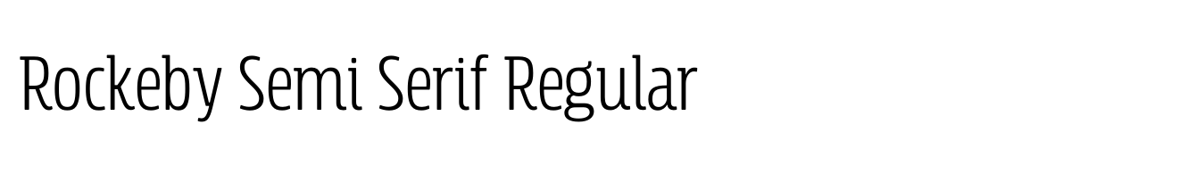 Rockeby Semi Serif Regular
